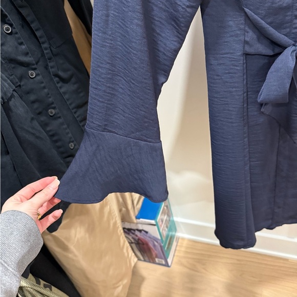 Emma & Michele Midnight Blue Dress with Tie Detail - Picture 5 of 6